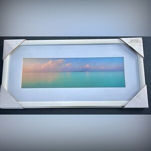 Framed Panoramic Ocean Sunset Art - Star Creations NWT
